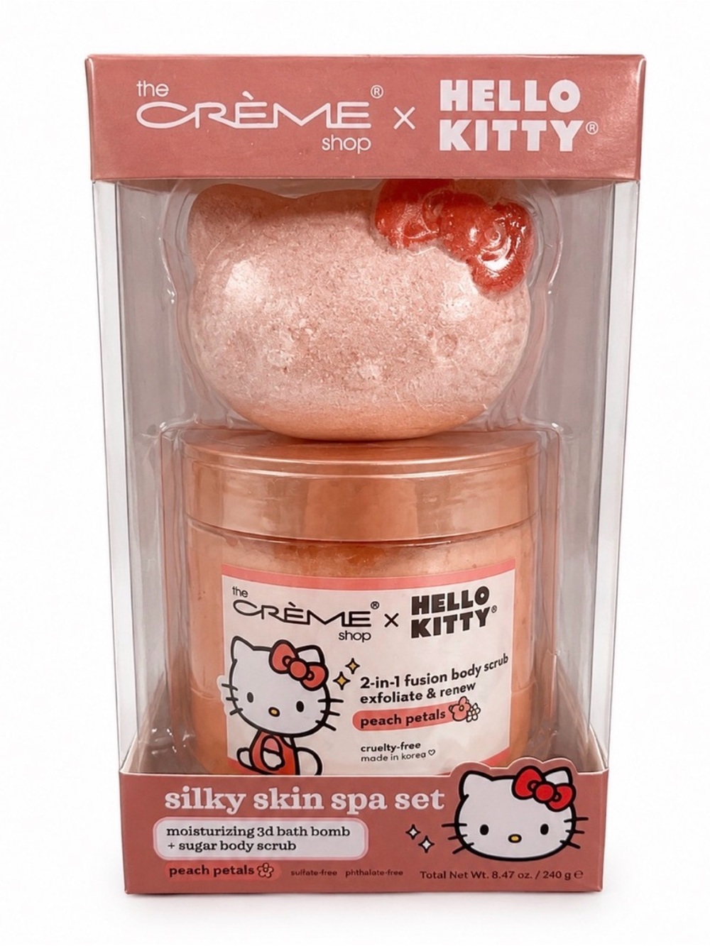 The Crème Shop x Hello Kitty Peach Silky Skin Spa Set